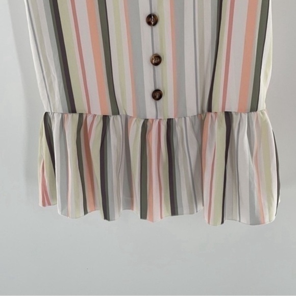 PRETTY GARDEN 🌸 Baby Doll Striped Mini Swing Dress - Picture 8 of 15